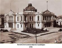 Fachada del Paraninfo de la Universidad de Guadalajara tomada en 1936
